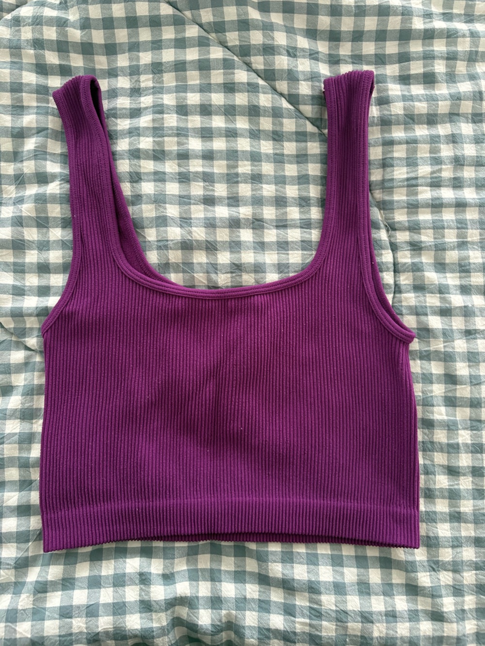 Zara Ribbed Magenta Tank Top